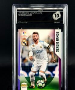 Fotografía de Cromo Sergio Ramos Panini Megacracks GEM MINT 10 · ICG