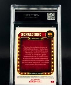 Otra vista de Cromo de fútbol Ronaldinho Name in Lights Topps ICG GEM MINT 9,5 · ICG