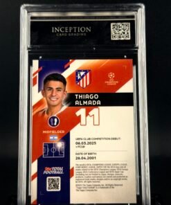Otra vista de Cromo Thiago Almada 4/10 Topps Ttf GEM MINT 10 · ICG