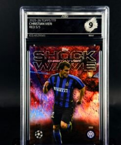 Fotografía de Cromo Christian Vieri 5/5 Topps TTF MINT 9 · ICG