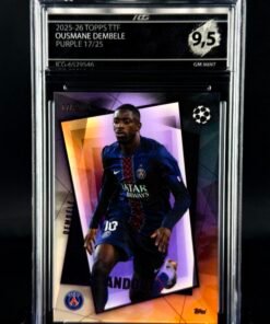 Otra vista de Cromo Ousmane Dembelé Topps TTF 17/25 GEM MINT 9,5 · ICG