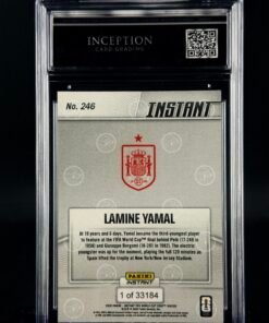Otra vista de Lamine Yamal FIFA World Cup 2026 Panini Instant ICG 9 MINT