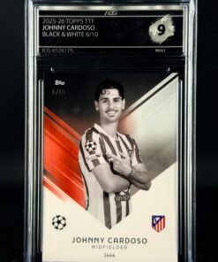 Fotografía de Cromo Johnny Cardoso 6/10 Topps ttf MINT 9 · ICG