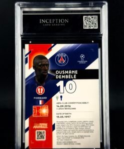 Otra vista de Cromo Ousmane Dembelé 16/25 Topps TTF MINT 9 · ICG