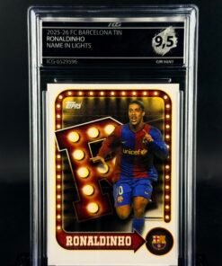 Fotografía de Cromo de fútbol Ronaldinho Name in Lights Topps ICG GEM MINT 9,5 · ICG