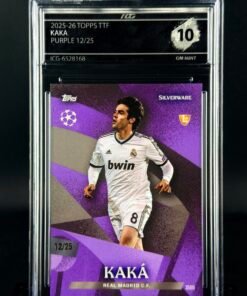 Fotografía de Cromo Kaká 12/25 Topps TTF GEM MINT 10 · ICG