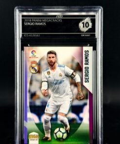 Otra vista de Cromo Sergio Ramos Panini Megacracks GEM MINT 10 · ICG