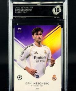 Fotografía de Cromo Daniel Mesonero 10/25 Topps ttf GEM MINT 10 · ICG