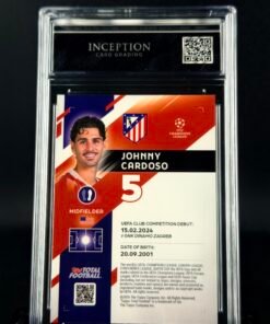 Otra vista de Cromo Johnny Cardoso 5/10 Topps ttf GEM MINT 10 · ICG