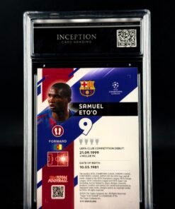Otra vista de Cromo Samuel Eto’o 11/25 Topps TTF GEM MINT 10 · ICG