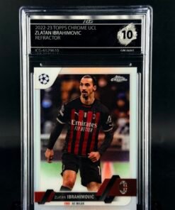 Fotografía de Cromo de fútbol Zlatan Ibrahimovic Refractor Topps Chrome UCC ICG GEM MINT 10 · ICG